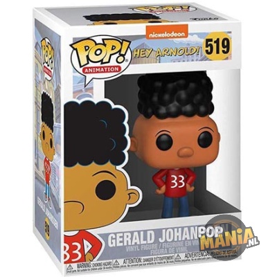 Funko Pop! Animation: Nickelodeon Hey Arnold! - Gerald Johanssen #519 - Afbeelding 2